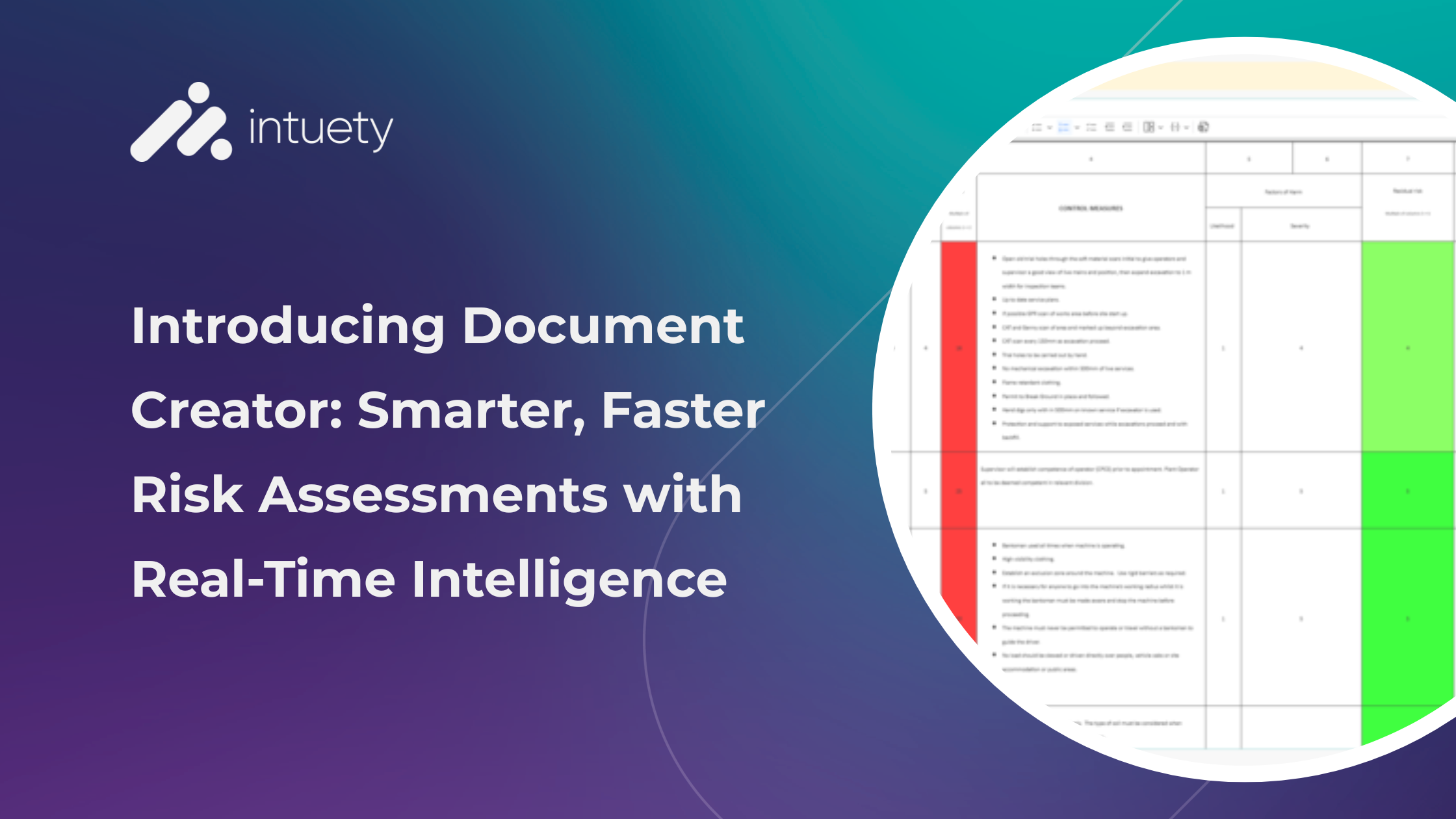 Introducing Document Creator: Smarter, Faster Risk Assessments with Real-Time Intelligence